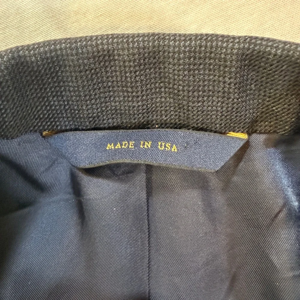 Brooks Brothers Blazer Men 41R‎ Navy 1818 Madison Saxxon Wool USA